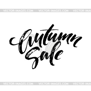 Fall Modern calligraph card. lettering design. Ink  - vector clipart