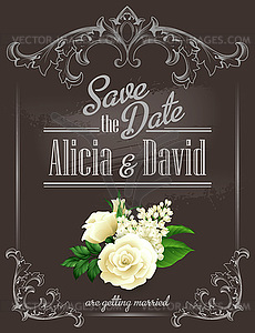 Save date - vector image