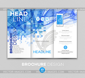 Template for brochure - vector clipart