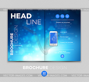 Template for brochure - vector clip art