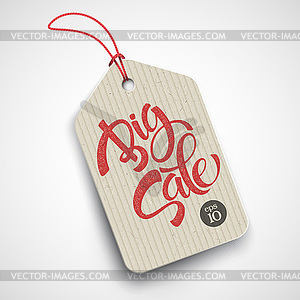 Big Sale Inscription. Calligraphy. Lettering - vector image