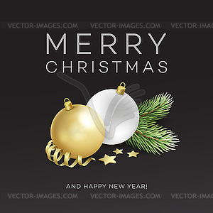 Traditional Christmas decoration elements. Modern - vector clipart