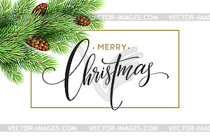 Merry Christmas and Happy New Year 2017 greeting - vector clip art