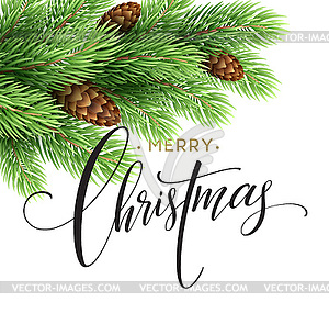 Merry Christmas and Happy New Year 2017 greeting - vector clip art
