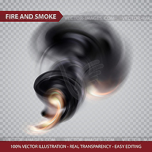 Smoke on transparence background - vector image