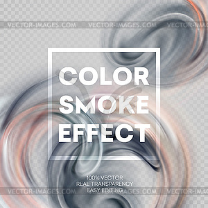 Abstract colored smoke effect background design - vector clip art