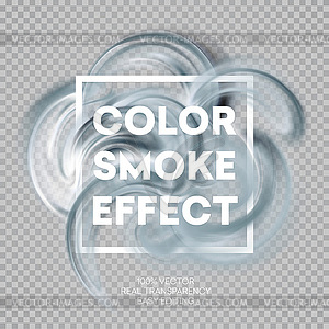 Abstract colored smoke effect background design - vector image