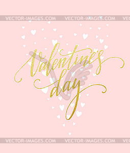 Happy Valentines Day Greeting Card - vector clip art