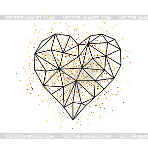 Happy valentines day love greeting card with white - vector image