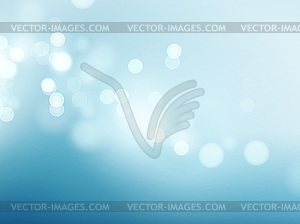 Abstract blue circular bokeh background - vector image