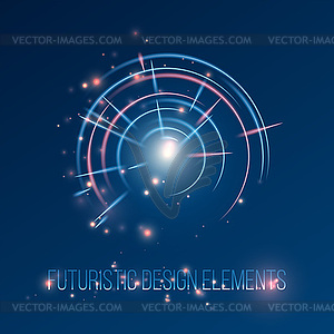 HUD futuristic abstrac background design elements - vector clipart