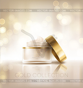 Design cosmetics product advertising - vector clipart