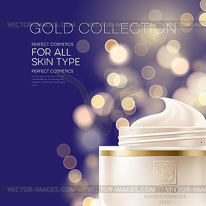 Design cosmetics product advertising - vector EPS clipart