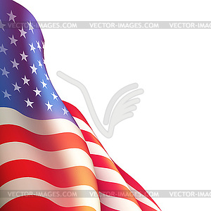 Fourth of July Independence Day poster or card - vector clip art