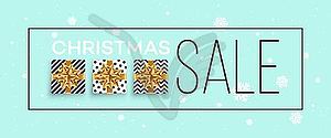 Christmas background with gifts boxes with gold bow - vector clipart