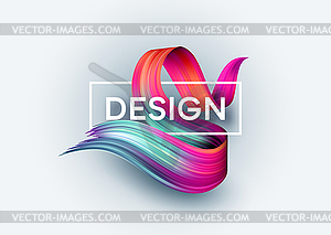 Bright Color Paint Stains for Modern Poster. - vector clip art