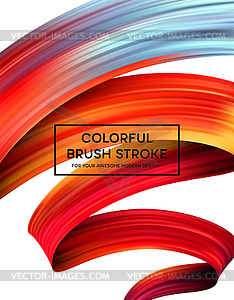 Bright Color Paint Stains for Modern Poster. - vector image