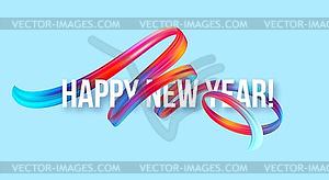 2019 New Year on background of colorful - vector clipart