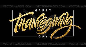 Thanksgiving typography for greeting cards and - vector clipart