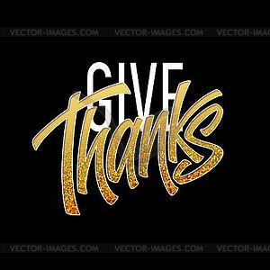 Благодарственная типография для поздравительных открыток и - изображение векторного клипарта