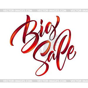 Black friday Handwritten lettering paint brush - vector image