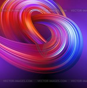 Bright abstract background with colorful swirl flow - vector clipart