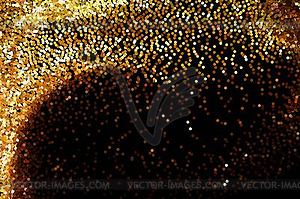 Golden glitter texture - vector image