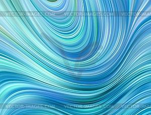 Blue color water Abstract smooth wave. Curve flow - vector clipart