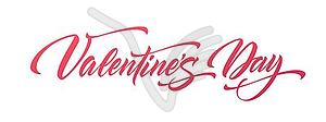 Happy Valentines Day Hand Drawing Lettering design - vector image