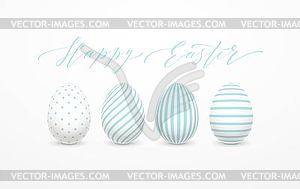 Happy Easter Egg lettering on background with - vector clipart