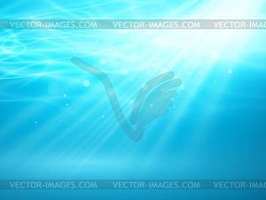 Blue deep water and sea abstract natural background - vector image