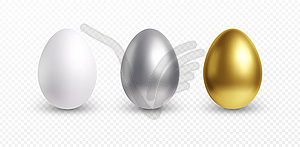 Set of different 3D realistic, shiny, golden, - vector clipart