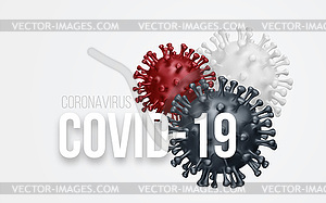 Coronavirus 2019-nCov novel coronavirus concept - vector clip art