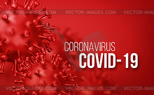 Coronavirus 2019-nCov новая концепция коронавируса - векторный клипарт / векторное изображение