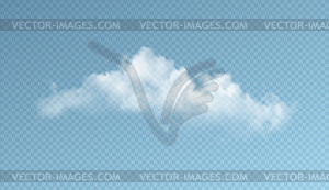 Прозрачные облака на синем фоне. реальный - иллюстрация в векторе