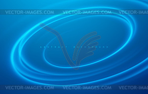 Abstract blue color swirl wave design background - vector clipart