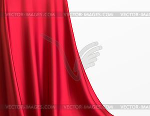 Background of luxurious red fabric or liquid wave o - vector image