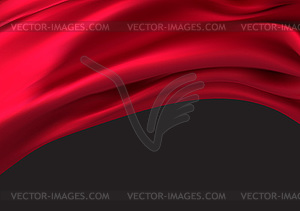 Background of luxurious red fabric or liquid wave o - vector image