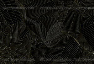 Luxury background with golden geometric lines mesh - vector clipart