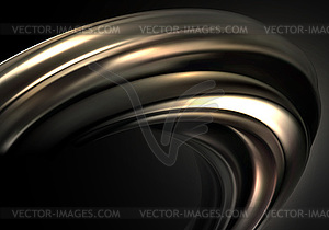 Abstract background with black gold 3d wave for - vector image