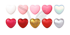 Большой набор Дня святого Валентина разного цвета - цветной векторный клипарт