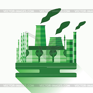 Industrial factory v.10 - vector image