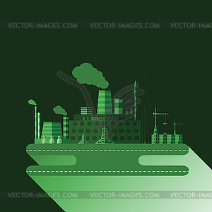 Industrial factory v.13 - vector clipart