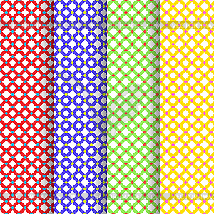 Set of four beautiful patterns - vector image