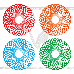 Circle set, - royalty-free vector clipart