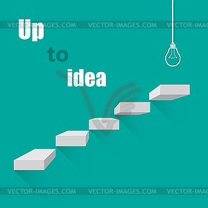 Ladder to go to idea of - vector EPS clipart