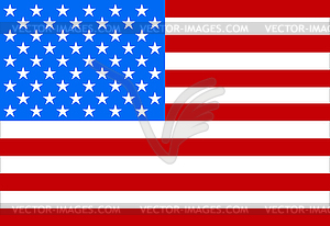 Flag of America to memorial day - vector clipart