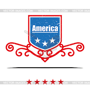 American labels styles - vector clipart