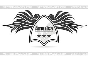 Американские этикетки стили - изображение в векторе
