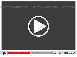 Media player interface - vector image